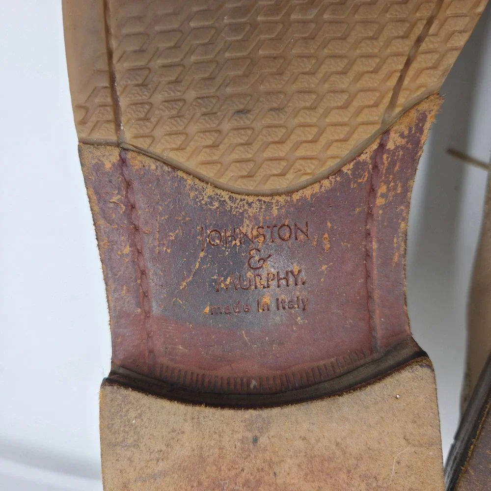 Cole Haan Mens Tan Beige Leather Saddle Shoes Oxfords 20-4173 Size 11 M